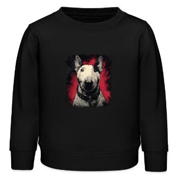 Bull terrier - Sweat enfant bio Stanley/Stella - noir - Devant - AI Model Kid Male (0cm)