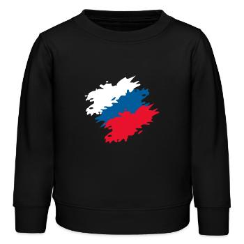 Tschechien - Kinder Organic Sweatshirt Mini Changer von Stanley/Stella - Schwarz - Vorne - AI Model Kid Male (0cm)