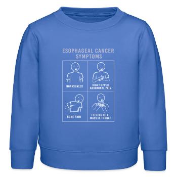 Krebs Speiseröhre Chemo Krebs-Überlebender - Kinder Organic Sweatshirt Mini Changer von Stanley/Stella - carolina Blue - Vorne - AI Model Kid Female (0cm)