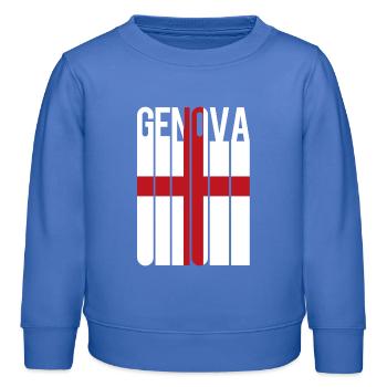 Flagge von Genua Genua Gens Génova - Kinder Organic Sweatshirt Mini Changer von Stanley/Stella - carolina Blue - Vorne - AI Model Kid Female (0cm)
