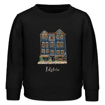 Idstein, Maison Penchée, Taunus Hesse, Allemagne - Sweat enfant bio Stanley/Stella - noir - Devant - AI Model Kid Male (0cm)