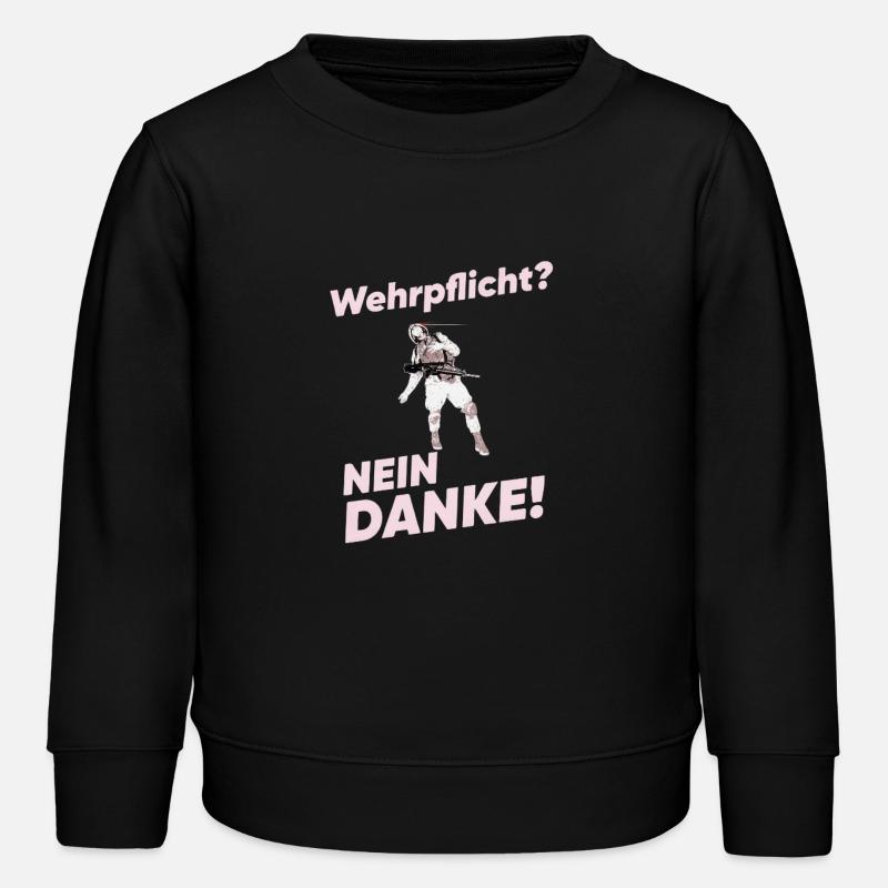 Conscription ? Non merci ! – Voix de la Liberté - Sweat enfant bio Stanley/Stella - noir