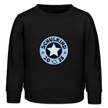 Schulkind 2025 Einschulung Schulanfang - Kinder Organic Sweatshirt Mini Changer von Stanley/Stella - Schwarz - Vorne - AI Model Kid Male (0cm)