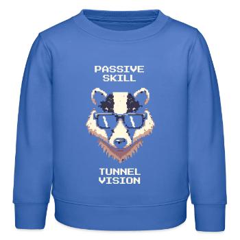 Passif : Vision tunnel | Creusement de tunnels Badger - Sweat enfant bio Stanley/Stella - carolina blue - Devant - AI Model Kid Female (0cm)