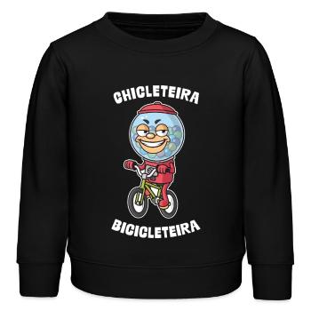 Chicleteira Bicicleteira Italienische Brainrot - Kinder Organic Sweatshirt Mini Changer von Stanley/Stella - Schwarz - Vorne - AI Model Kid Male (0cm)