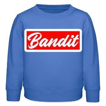 bandit dieb crime criminal aufkleber hooligan gang - Kinder Organic Sweatshirt Mini Changer von Stanley/Stella - carolina Blue - Vorne - AI Model Kid Female (0cm)