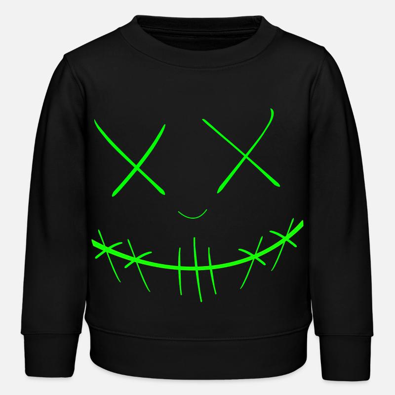 Face - Kids Organic Sweatshirt by Stanley/Stella - black