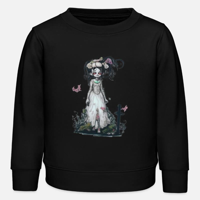 Ghost Bride - Kids Organic Sweatshirt by Stanley/Stella - black