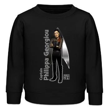 Star Trek Discovery Captain Philippa Georgiou - Kinder Organic Sweatshirt Mini Changer von Stanley/Stella - Schwarz - Vorne - AI Model Kid Male (0cm)