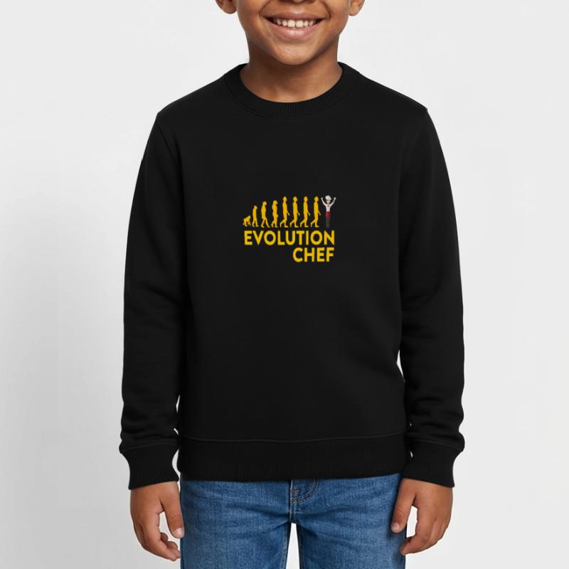 Evolutionärer Chef Motive Kids Organic Sweatshirt by Stanley/Stella