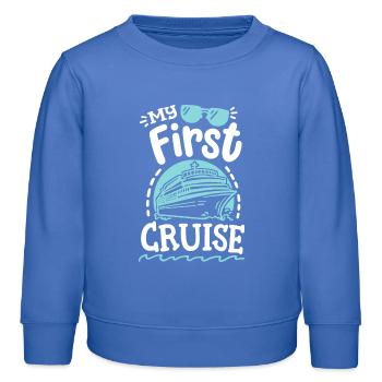 Erster Kreuzfahrturlaub - Kinder Organic Sweatshirt Mini Changer von Stanley/Stella - carolina Blue - Vorne - AI Model Kid Female (0cm)