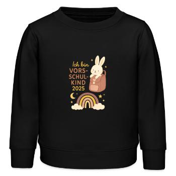 Vorschule 2025 - Kinder Organic Sweatshirt Mini Changer von Stanley/Stella - Schwarz - Vorne - AI Model Kid Male (0cm)