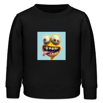 Lustig - Kinder Organic Sweatshirt Mini Changer von Stanley/Stella - Schwarz - Vorne - AI Model Kid Male (0cm)