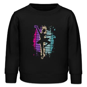 Ballett-Tänzerin - Ballett - Ballerina - Kinder Organic Sweatshirt Mini Changer von Stanley/Stella - Schwarz - Vorne - AI Model Kid Male (0cm)