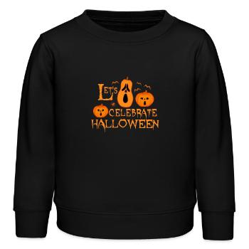 pumpkin celebrate halloween - Kinder Organic Sweatshirt Mini Changer von Stanley/Stella - Schwarz - Vorne - AI Model Kid Male (0cm)