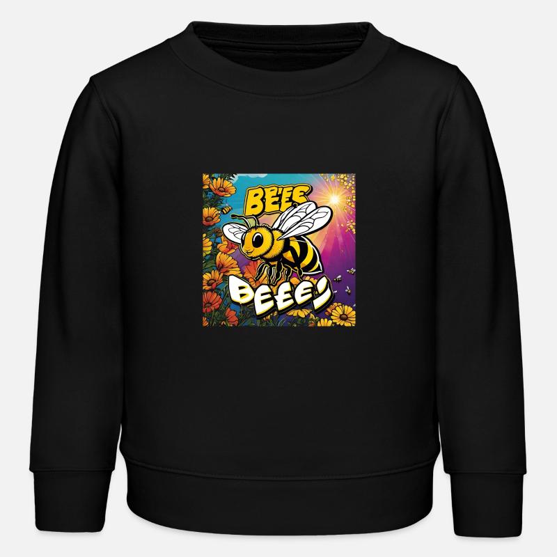 Bee Buzz - Kids Organic Sweatshirt by Stanley/Stella - black