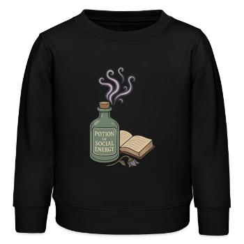Booktok Fantasy Bookish Humor Geschenk Für - Kinder Organic Sweatshirt Mini Changer von Stanley/Stella - Schwarz - Vorne - AI Model Kid Male (0cm)