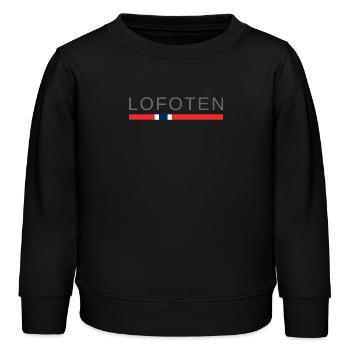 Îles Lofoten en Norvège - Sweat enfant bio Stanley/Stella - noir - Devant - AI Model Kid Male (0cm)