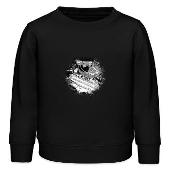 Voiture - Sweat enfant bio Stanley/Stella - noir - Devant - AI Model Kid Male (0cm)