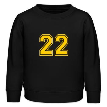 22 - Kinder Organic Sweatshirt Mini Changer von Stanley/Stella - Schwarz - Vorne - AI Model Kid Male (0cm)