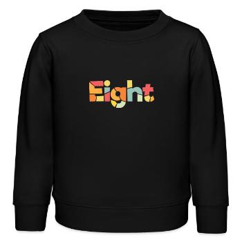 Acht-8-jähriger Geburtstag, 8-jähriges Jubiläum - Kinder Organic Sweatshirt Mini Changer von Stanley/Stella - Schwarz - Vorne - AI Model Kid Male (0cm)