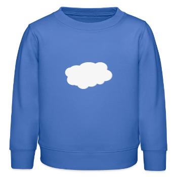 Cloud - Kids Organic Sweatshirt by Stanley/Stella - carolina blue - Front - AI Model Kid Female (0cm)