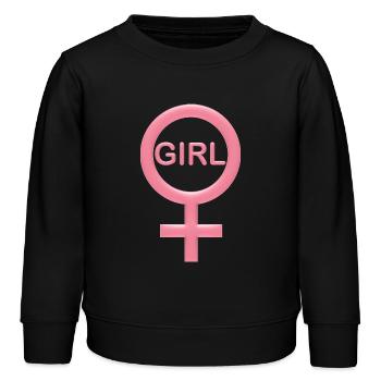 fille - Sweat enfant bio Stanley/Stella - noir - Devant - AI Model Kid Male (0cm)