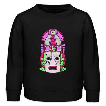 Calendrier maya inca aztèque - Sweat enfant bio Stanley/Stella - noir - Devant - AI Model Kid Male (0cm)