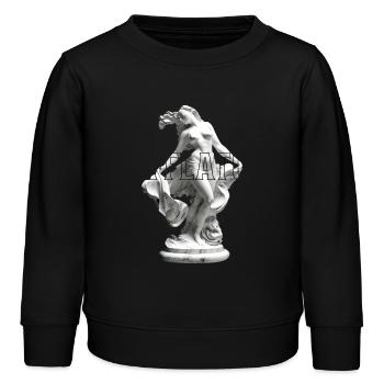 Sculpture en marbre : Danse - Sweat enfant bio Stanley/Stella - noir - Devant - AI Model Kid Male (0cm)