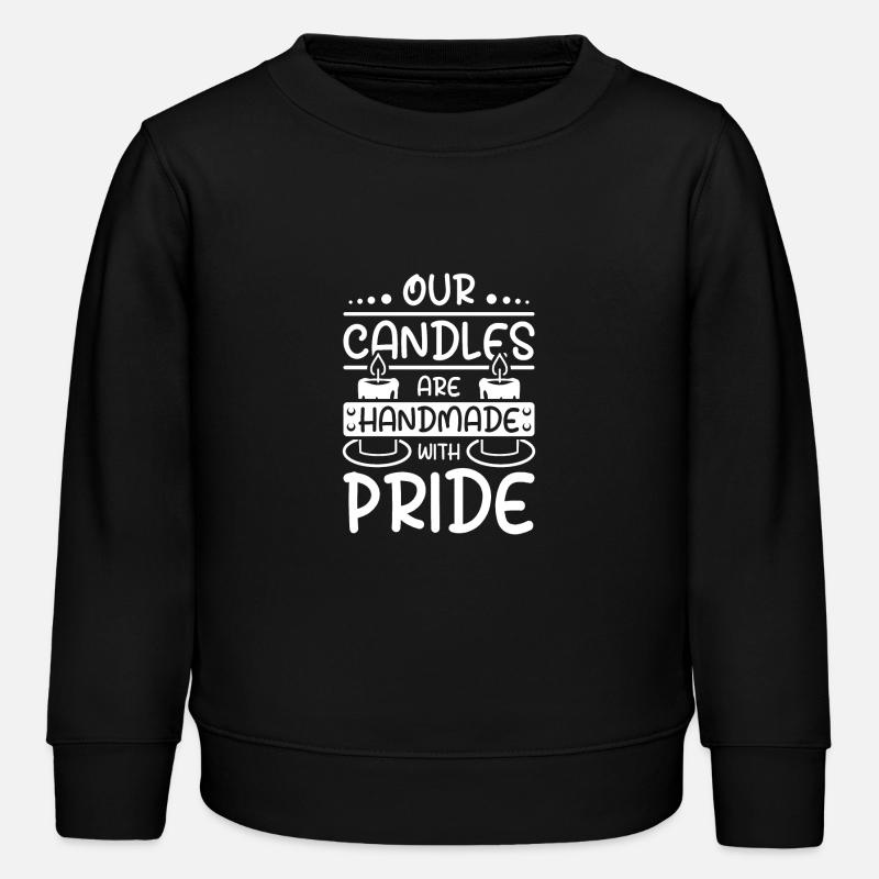 Our candles are handmade with pride - Kinder Organic Sweatshirt Mini Changer von Stanley/Stella - Schwarz