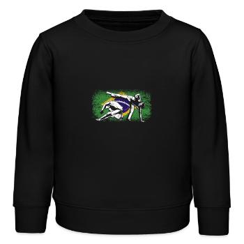 Brésil drapeau brésilien Capoeira - Sweat enfant bio Stanley/Stella - noir - Devant - AI Model Kid Male (0cm)