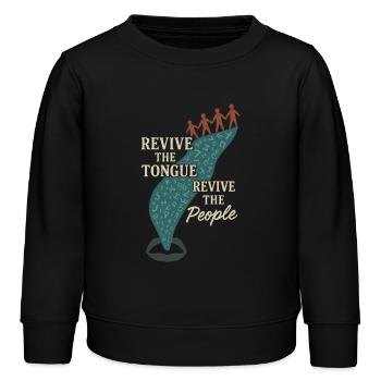 Revitalisation des langues autochtones Locuteurs natifs - Sweat enfant bio Stanley/Stella - noir - Devant - AI Model Kid Male (0cm)