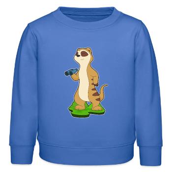 Erdmännchen Fernglas - Kinder Organic Sweatshirt Mini Changer von Stanley/Stella - carolina Blue - Vorne - AI Model Kid Female (0cm)