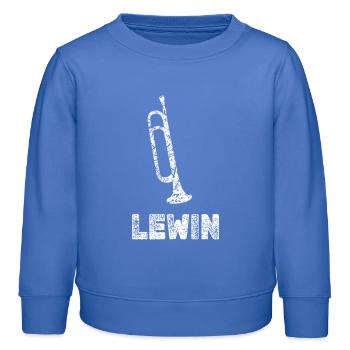 Blasmusik Lewin - Kinder Organic Sweatshirt Mini Changer von Stanley/Stella - carolina Blue - Vorne - AI Model Kid Female (0cm)