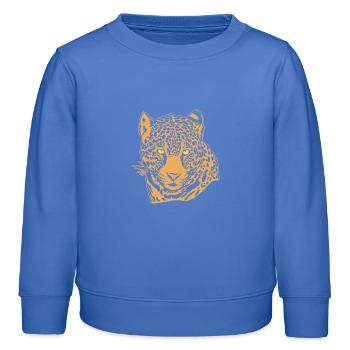 Jaguar Face Graphique Cool Big Cat Wild Animal Lover - Sweat enfant bio Stanley/Stella - carolina blue - Devant - AI Model Kid Female (0cm)