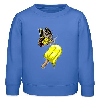 Butterfly Popsicles - Kids Organic Sweatshirt by Stanley/Stella - carolina blue - Front - AI Model Kid Female (0cm)