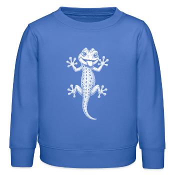 Gecko - Kinder Organic Sweatshirt Mini Changer von Stanley/Stella - carolina Blue - Vorne - AI Model Kid Female (0cm)