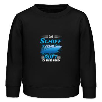 Croisière Le bateau appelle j’ai besoin de partir vacances - Sweat enfant bio Stanley/Stella - noir - Devant - AI Model Kid Male (0cm)