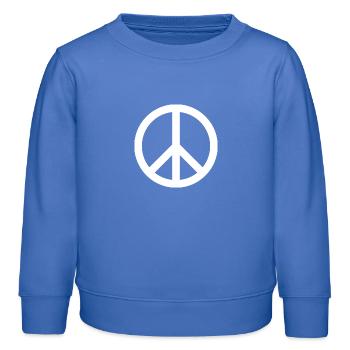 Peacezeichen - Kinder Organic Sweatshirt Mini Changer von Stanley/Stella - carolina Blue - Vorne - AI Model Kid Female (0cm)