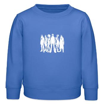 Halloween Monstre Squelettes Groupe de Zombies - Sweat enfant bio Stanley/Stella - carolina blue - Devant - AI Model Kid Female (0cm)