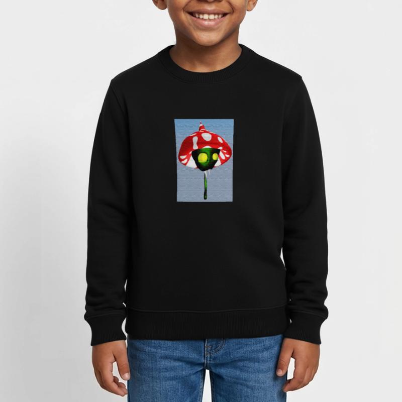 Toadstool Vampire Kids Organic Sweatshirt by Stanley/Stella