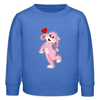 Mariage Rabbit Bride Veil - Sweat enfant bio Stanley/Stella - carolina blue - Devant - AI Model Kid Female (0cm)