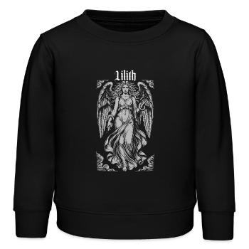 Lilith Angel Rêverie Gothique - Sweat enfant bio Stanley/Stella - noir - Devant - AI Model Kid Male (0cm)
