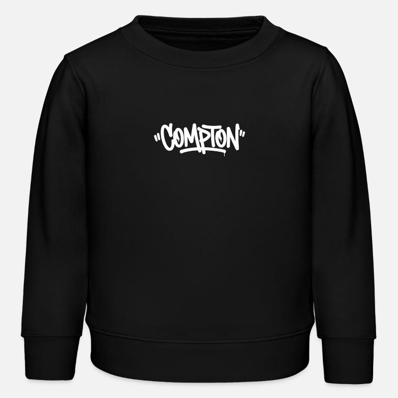 Compton Graffiti - Kids Organic Sweatshirt by Stanley/Stella - black