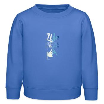 Ski freestyle - Sweat enfant bio Stanley/Stella - carolina blue - Devant - AI Model Kid Female (0cm)