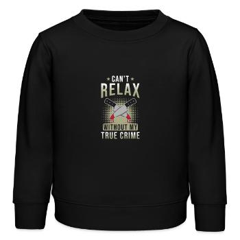 Vrai crime - Sweat enfant bio Stanley/Stella - noir - Devant - AI Model Kid Male (0cm)