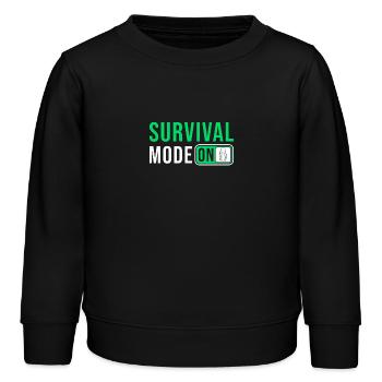 Prepper Survival Outdoor Dicton - Sweat enfant bio Stanley/Stella - noir - Devant - AI Model Kid Male (0cm)