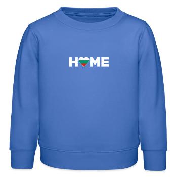 Bulgarie Patrie Bulgarie Drapeau - Sweat enfant bio Stanley/Stella - carolina blue - Devant - AI Model Kid Female (0cm)