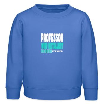 Professor wird installiert - Kinder Organic Sweatshirt Mini Changer von Stanley/Stella - carolina Blue - Vorne - AI Model Kid Female (0cm)