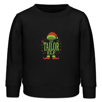 Schneider Weihnachtself - Kinder Organic Sweatshirt Mini Changer von Stanley/Stella - Schwarz - Vorne - AI Model Kid Male (0cm)